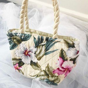 Floral cloth bag